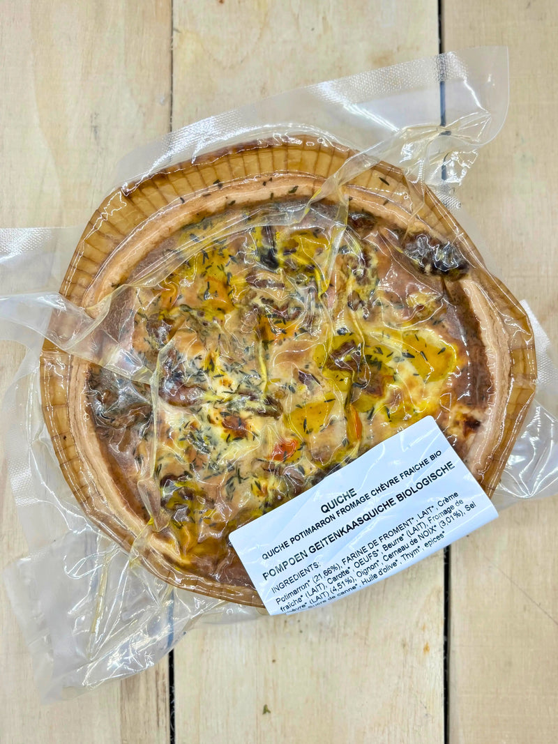 Quiche de Saison Potimarron, Noix et Fromage de Chèvre 450gr
